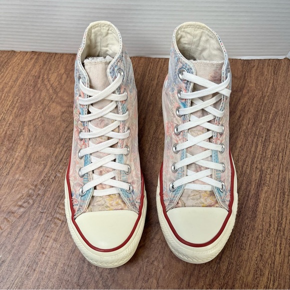 Converse High Top Faded BoHo Floral Patchwork Sneakers Size 6 - Picture 4 of 15